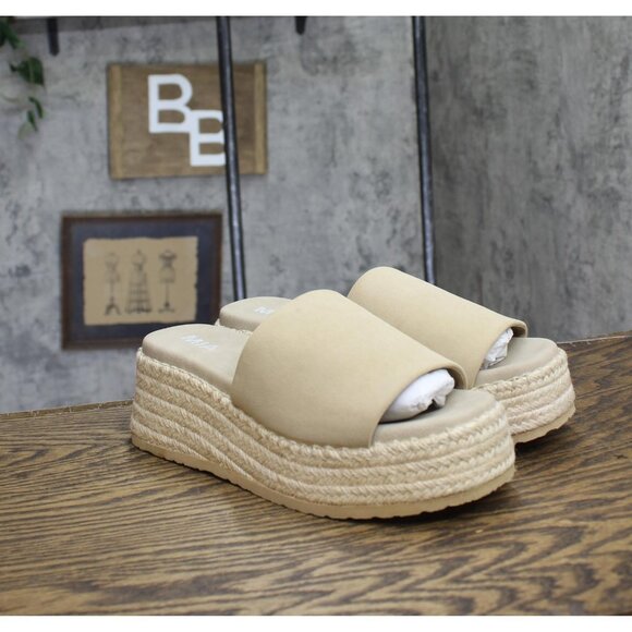 NWT MIA Womens Freyja Slip-On Wedge Sandals GS1571409 Sand Brown 7.5M - Picture 6 of 11